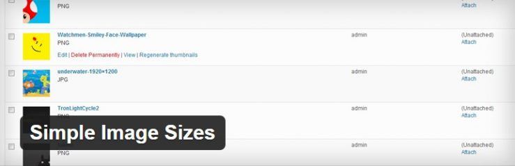 Plugin Simple Images Sizes